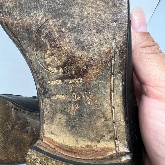 VINTAGE LUXURY PRADA BUSINESS LOAFER SHOES 2D0025 BLACK LEATHER US 9 - Picture 10 of 16